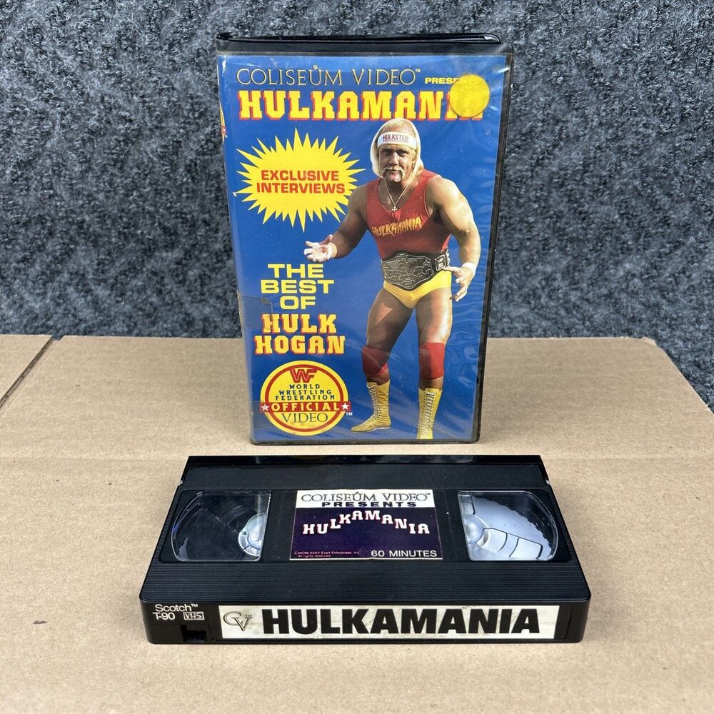 WWF Coliseum Video Hulkamania VHS Wrestling WWE WCW Tape Hulk Hogan